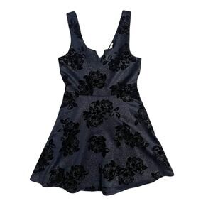 Miami Black Floral Mini Dress